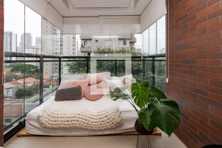 Varanda de apartamento à venda com 1 quarto, 41m² em Cidade Monções, São Paulo