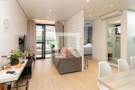 Sala de apartamento à venda com 1 quarto, 41m² em Cidade Monções, São Paulo