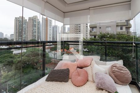 Varanda de apartamento à venda com 1 quarto, 41m² em Cidade Monções, São Paulo