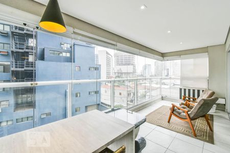 Varanda de apartamento à venda com 1 quarto, 57m² em Pinheiros, São Paulo