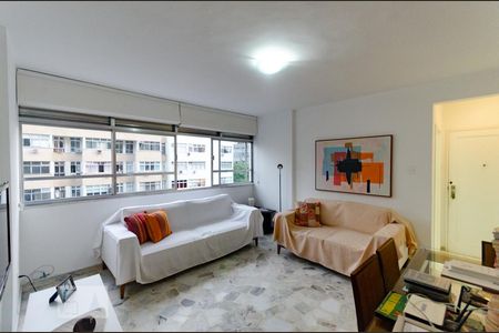 Sala de apartamento à venda com 3 quartos, 110m² em Leblon, Rio de Janeiro