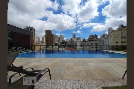 Piscina  de kitnet/studio para alugar com 1 quarto, 38m² em Vila Mariana, São Paulo