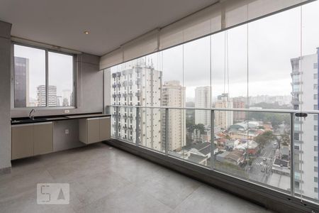 Varanda de kitnet/studio à venda com 1 quarto, 44m² em Moema, São Paulo