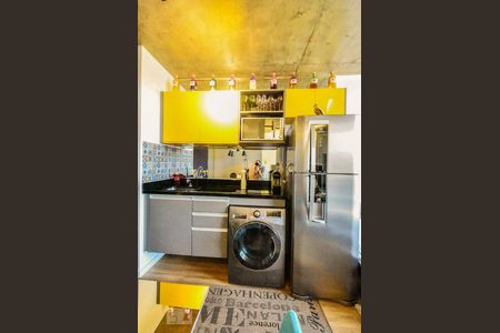 Cozinha de kitnet/studio para alugar com 1 quarto, 35m² em Santo Amaro, São Paulo