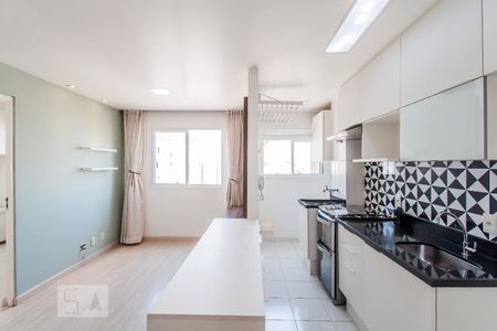 Sala e Cozinha de apartamento à venda com 1 quarto, 33m² em Cambuci, São Paulo