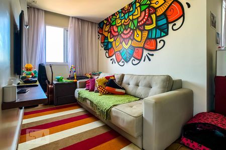 Sala de Estar de apartamento à venda com 2 quartos, 76m² em Vila Leonor, Guarulhos
