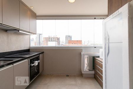 Cozinha de kitnet/studio à venda com 1 quarto, 27m² em Jardim Paulistano, São Paulo