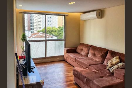 Sala de apartamento para alugar com 4 quartos, 120m² em Indianópolis, São Paulo