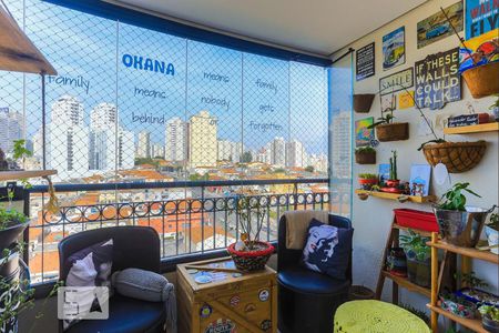 Varanda de apartamento à venda com 2 quartos, 86m² em Vila Firmiano Pinto, São Paulo