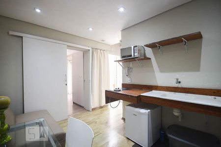 Sala de apartamento para alugar com 1 quarto, 34m² em Real Parque, São Paulo