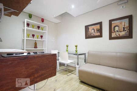 Sala de apartamento para alugar com 1 quarto, 34m² em Real Parque, São Paulo