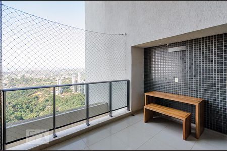 Varanda da Sala de apartamento para alugar com 3 quartos, 110m² em Vila da Serra, Nova Lima