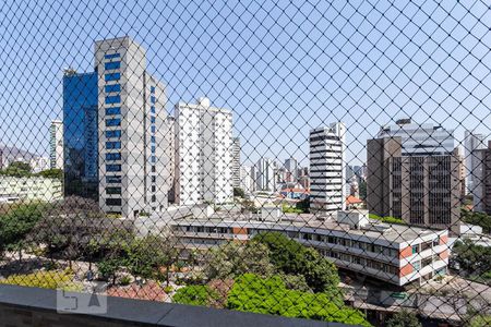 Vista da varanda da sala de apartamento para alugar com 2 quartos, 96m² em Funcionários, Belo Horizonte