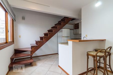 Sala/Cozinha de apartamento para alugar com 1 quarto, 30m² em Petrópolis, Porto Alegre