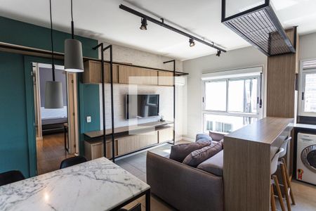 Sala de apartamento para alugar com 1 quarto, 48m² em Lourdes, Belo Horizonte