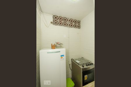 Cozinha de kitnet/studio para alugar com 1 quarto, 23m² em Copacabana, Rio de Janeiro