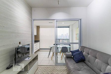Sala de apartamento à venda com 1 quarto, 37m² em Vila Cordeiro, São Paulo