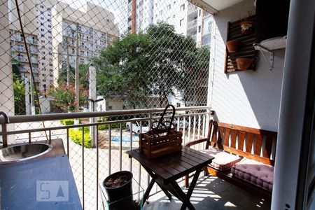 Varanda da Sala de apartamento à venda com 2 quartos, 65m² em Jardim Prudência, São Paulo