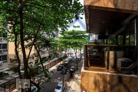 Vista- Varanda da Sala de apartamento à venda com 3 quartos, 198m² em Leblon, Rio de Janeiro