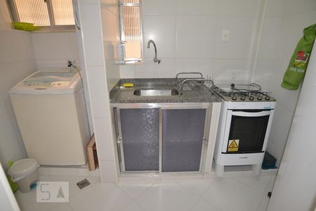Cozinha de apartamento para alugar com 1 quarto, 42m² em Botafogo, Rio de Janeiro