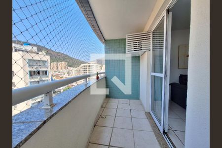 Varanda  de apartamento à venda com 1 quarto, 45m² em Botafogo, Rio de Janeiro