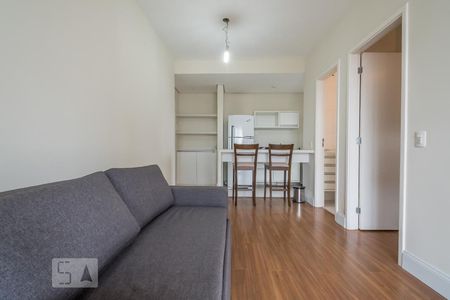 Sala de apartamento à venda com 1 quarto, 44m² em Brooklin, São Paulo