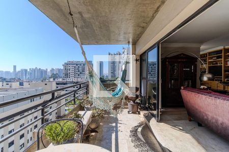 Varanda de apartamento à venda com 3 quartos, 258m² em Real Parque, São Paulo