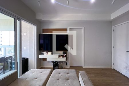 Sala de apartamento à venda com 1 quarto, 49m² em Indianópolis, São Paulo