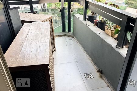 Varanda de apartamento à venda com 1 quarto, 48m² em Cidade Monções, São Paulo