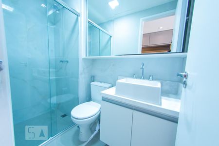 Banheiro de kitnet/studio à venda com 1 quarto, 27m² em Jardim Paulistano, São Paulo