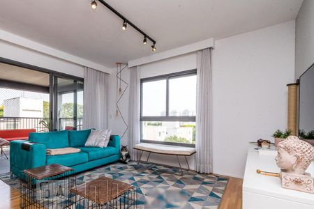 Sala de apartamento à venda com 1 quarto, 85m² em Vila Madalena, São Paulo