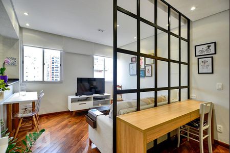 Sala de apartamento para alugar com 1 quarto, 43m² em Perdizes, São Paulo