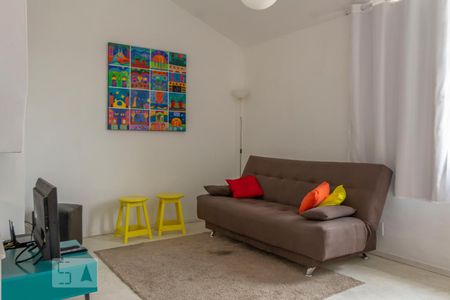 Sala de apartamento à venda com 1 quarto, 62m² em Vila Tramontano, São Paulo