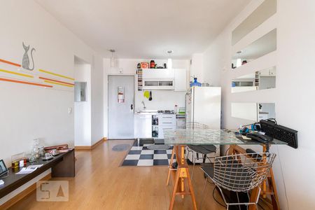 Sala - cozinha de apartamento à venda com 1 quarto, 42m² em Jardim Paulista, São Paulo