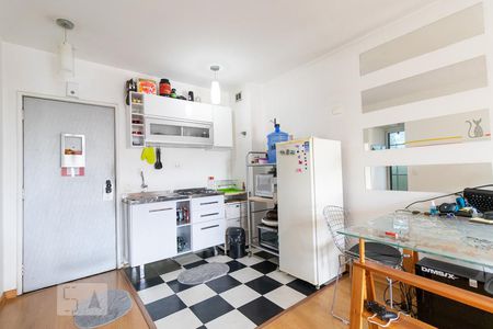 Cozinha de apartamento à venda com 1 quarto, 42m² em Jardim Paulista, São Paulo