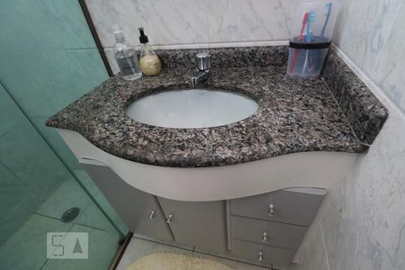 Banheiro da Suíte de apartamento à venda com 3 quartos, 70m² em Vila Homero Thon, Santo André