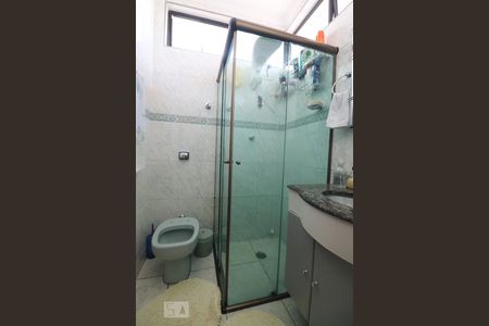 Banheiro da Suíte de apartamento à venda com 3 quartos, 70m² em Vila Homero Thon, Santo André