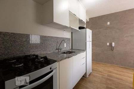 Cozinha de apartamento à venda com 1 quarto, 25m² em Bela Vista, São Paulo