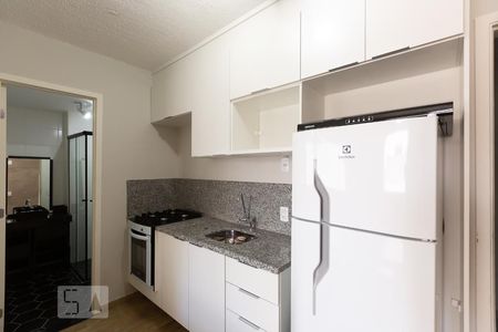 Cozinha de apartamento à venda com 1 quarto, 25m² em Bela Vista, São Paulo