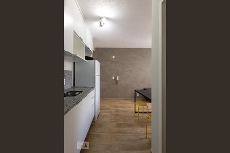 Cozinha de apartamento à venda com 1 quarto, 25m² em Bela Vista, São Paulo