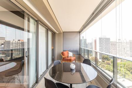 Varanda de apartamento para alugar com 1 quarto, 46m² em Pinheiros, São Paulo