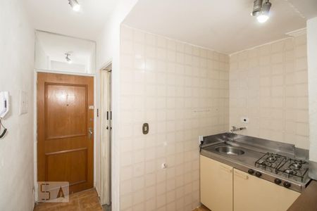 Cozinha de kitnet/studio à venda com 1 quarto, 29m² em Bela Vista, São Paulo