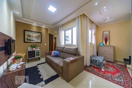 Sala de apartamento à venda com 2 quartos, 49m² em Vila Scarpelli, Santo André