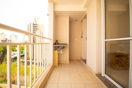 Sacada Gourmet com Churrasqueira de apartamento para alugar com 2 quartos, 60m² em Mansões Santo Antônio, Campinas