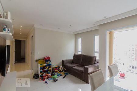 Sala de apartamento para alugar com 2 quartos, 54m² em Vila Valparaíso, Santo André