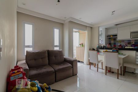 Sala de apartamento para alugar com 2 quartos, 54m² em Vila Valparaíso, Santo André