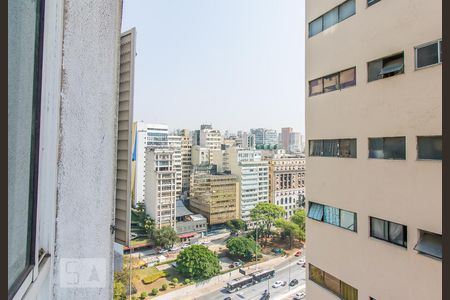 Vista da Sala de apartamento à venda com 1 quarto, 38m² em Sé, São Paulo