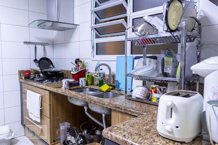 Cozinha de casa de condomínio à venda com 3 quartos, 124m² em Jardim da Glória, São Paulo