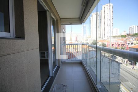 Varanda da Sala de apartamento para alugar com 1 quarto, 38m² em Ipiranga, São Paulo