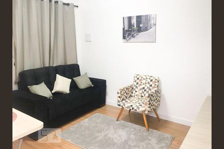 Decorado - Sala de apartamento à venda com 1 quarto, 34m² em Cidade Antônio Estevão de Carvalho, São Paulo